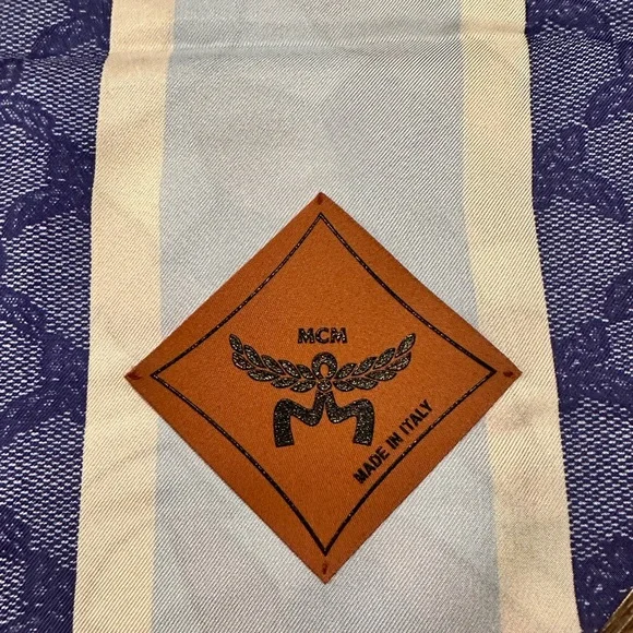 NWT MCM 100% Silk Scarf💎Authentic - Picture 15 of 17